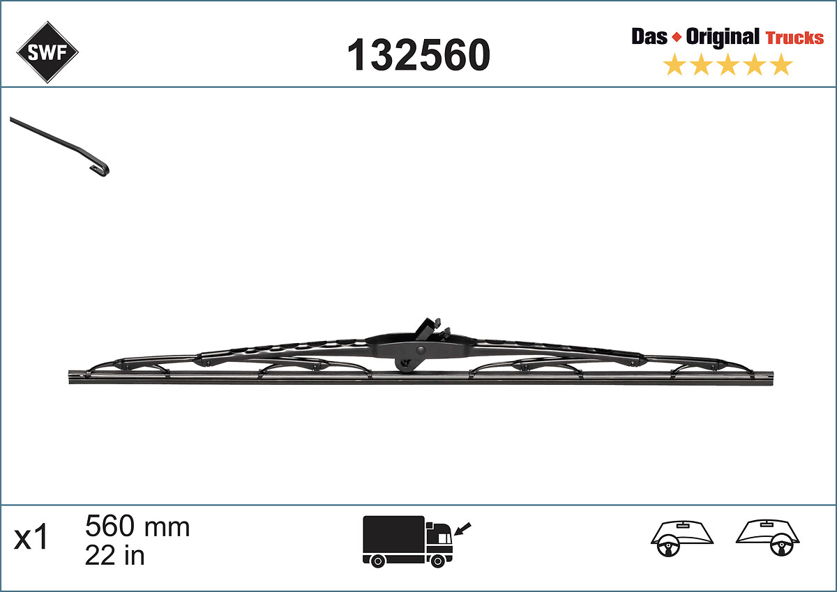 SWF TRUCK Ablaktörlő lapát 132560_SWF